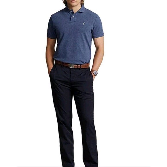 New Polo Ralph Lauren Performance Golf Tailored Fit Twill Pants $115 50BX30 Navy - Picture 3 of 9